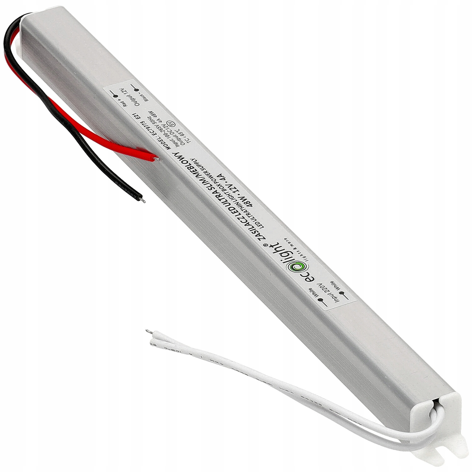 ZASILACZ TAŚM LED ULTRA SLIM IP20 12V 4A 48W