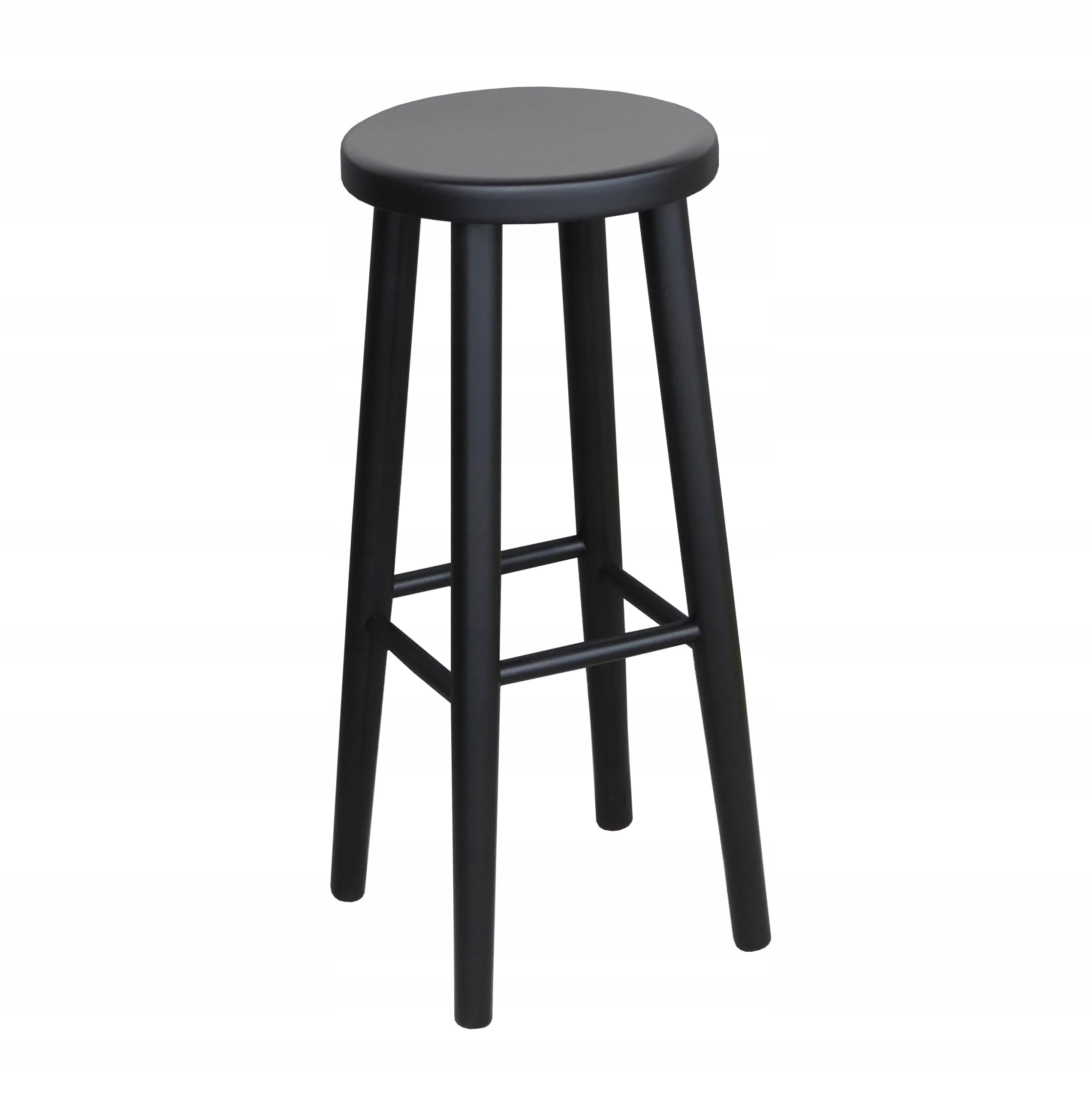 

Taboret Barowy Hoker Drewniany Stołek 70cm czarny