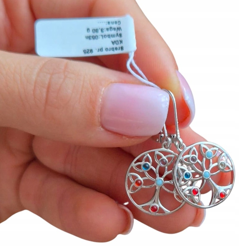 Stříbrné Náušnice Pro Ženu Dámský Strom Života Zirkony Stříbro O Ryzosti 925