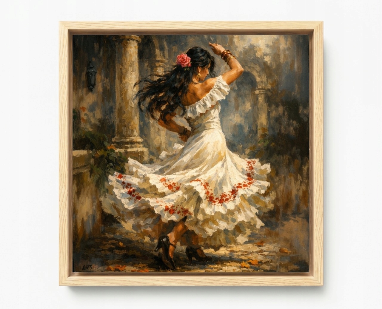 Obraz Rama American Box Španielsko Tradícia Hudba Tanec Flamenco 60x60