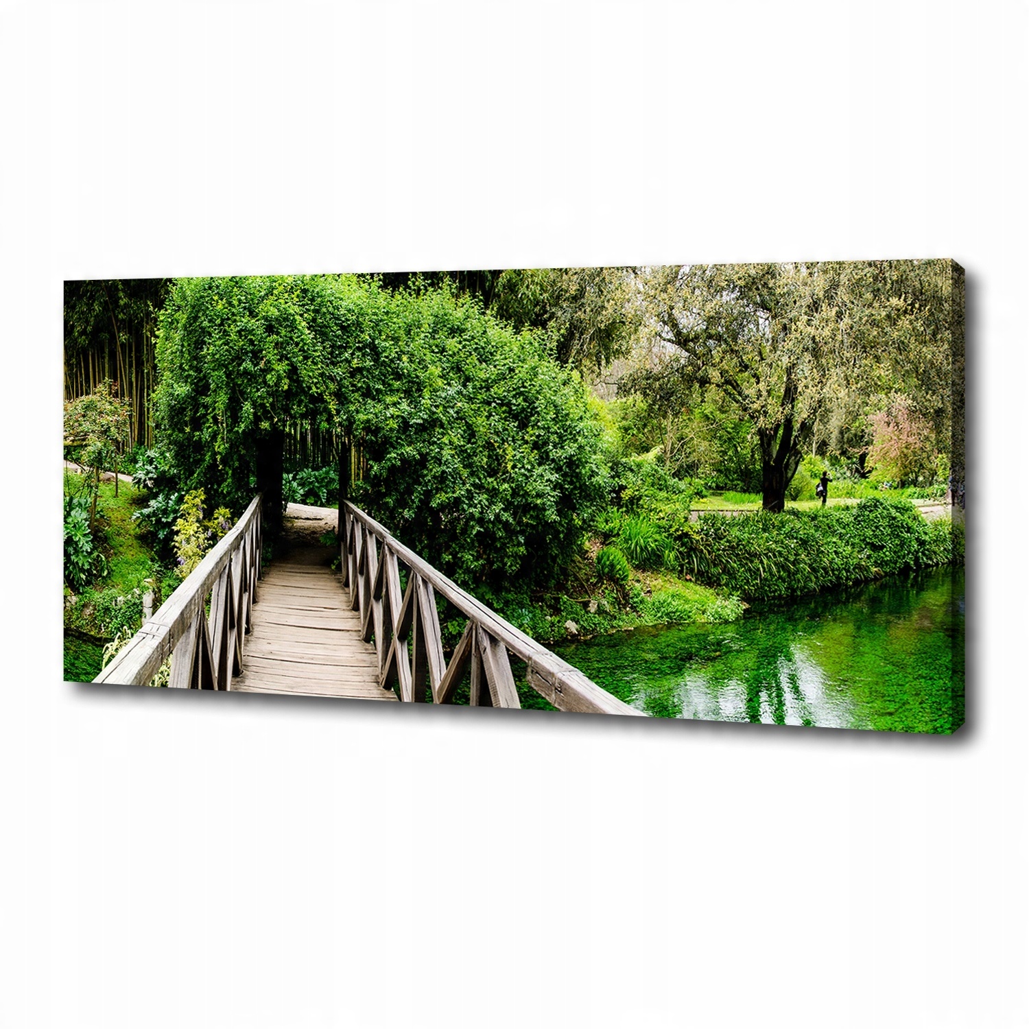 

Foto obraz na płótnie Most na rzece 125x50 cm