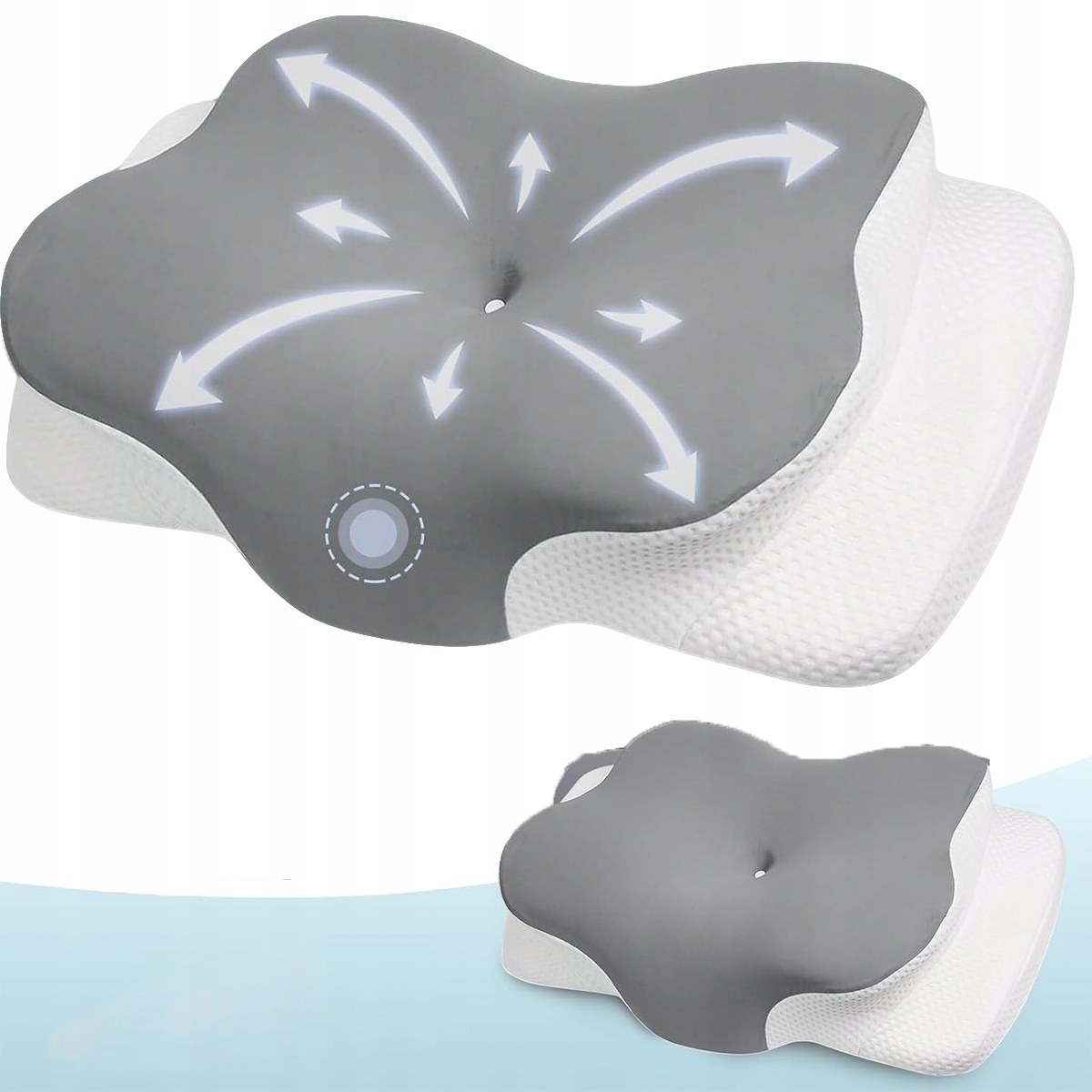 Poduszka Ortopedyczna Profilowana Pianka Memory do spania na boku i plecach