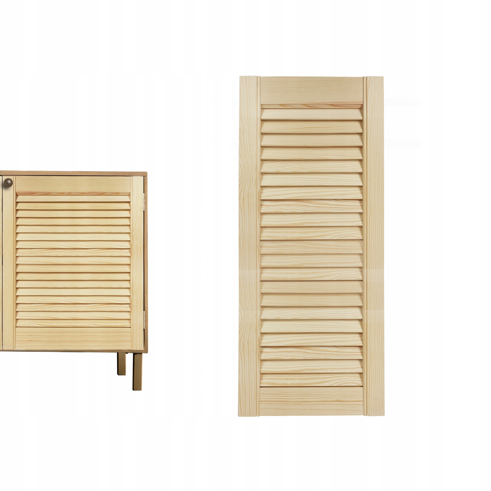 

Drzwi Żaluzjowe z Litego Drewna Sosnowego 72x29,4