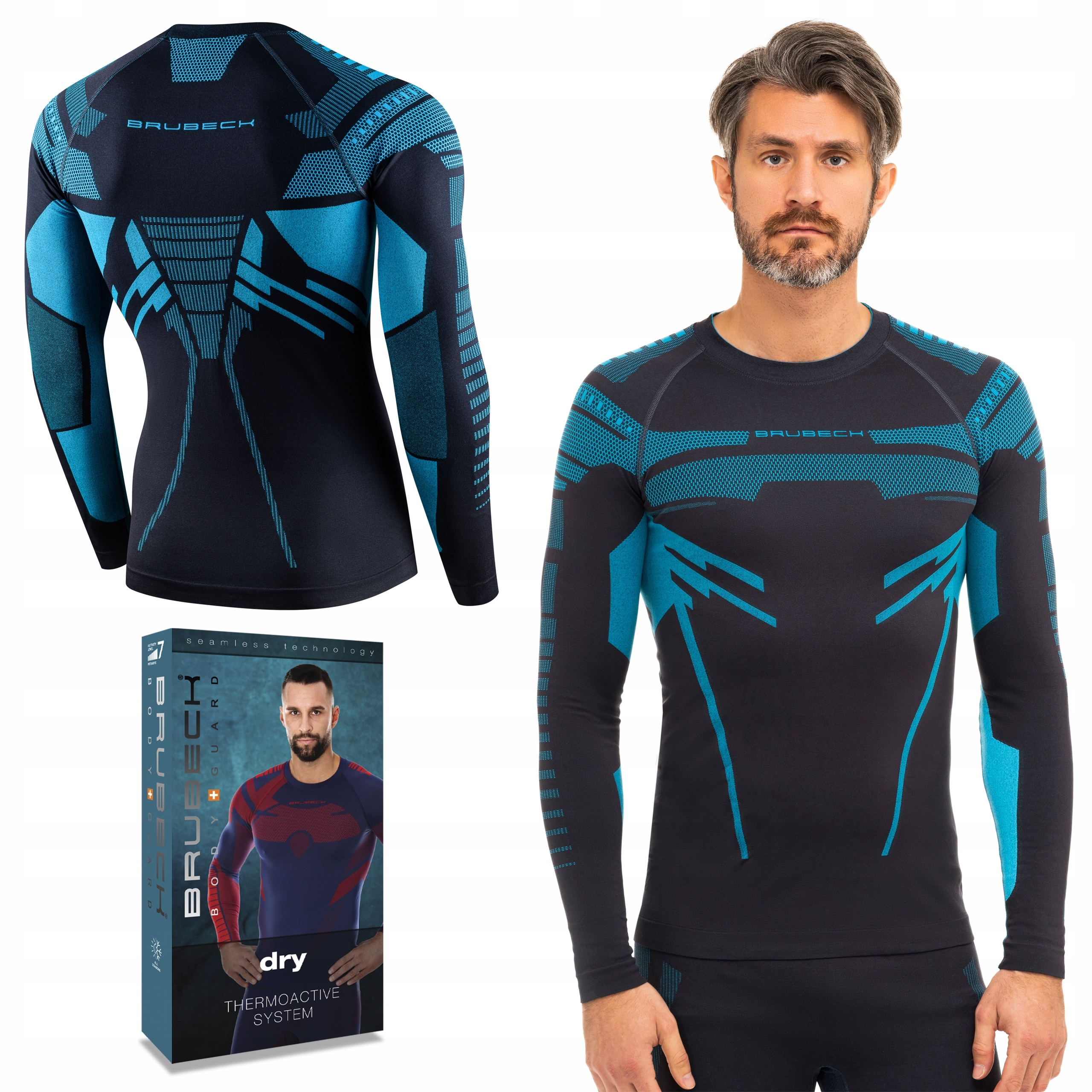 Brubeck Dry pánská tričko Termoaktivní sportovní Dlouhý Rukáv XXL