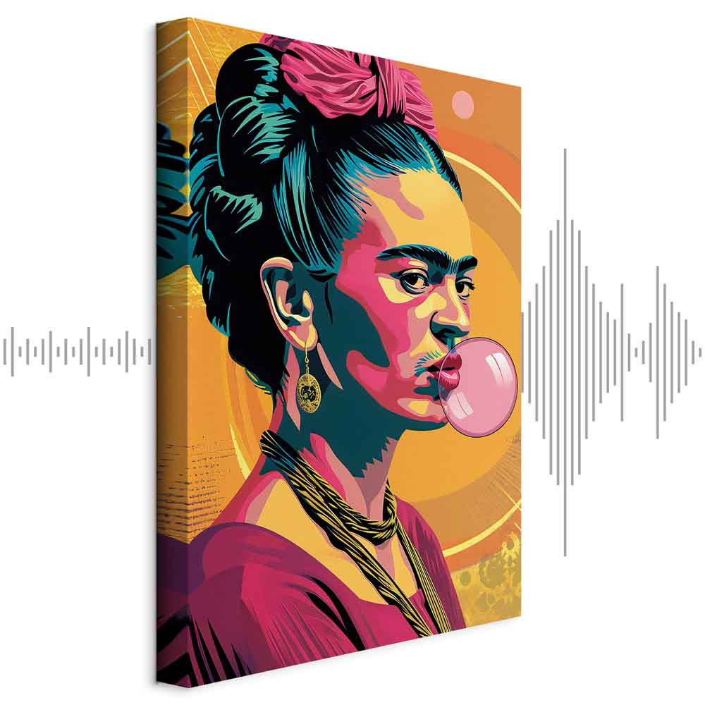 Frida Kahlo Žena Portrét Akustický Odhlučňovací Obraz Ložnice 60x90