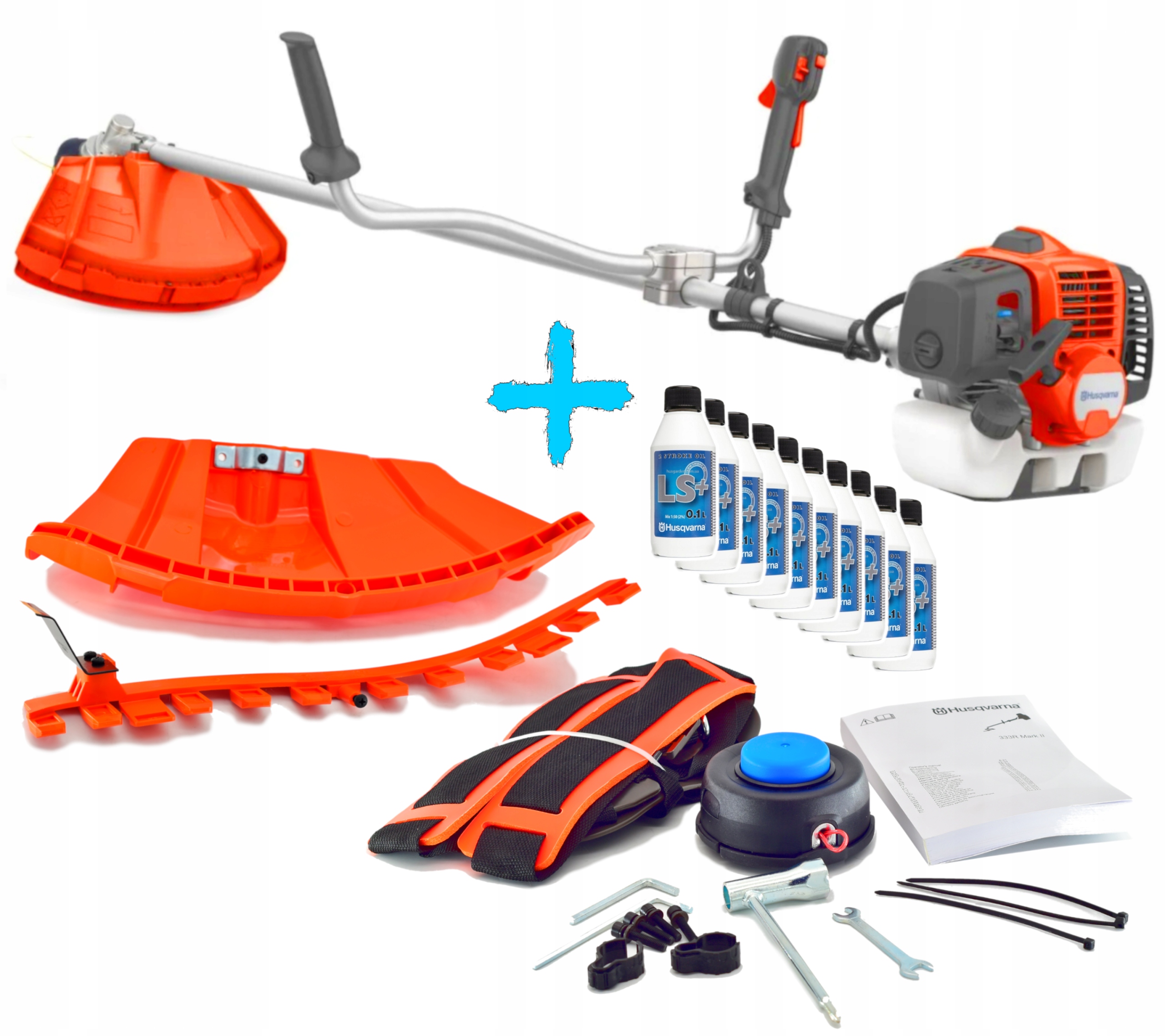 Husqvarna 333R Mark II wykaszarka spalinowa 1,4KM 967967902 10x Olej 0,1L