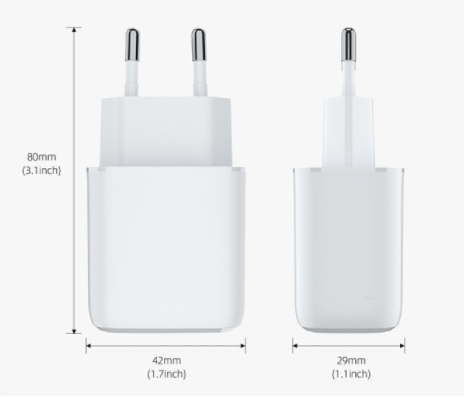 ŁADOWARKA SIECIOWA KOSTKA 20W USB-C USB do telefonu iPhone Fast Charging Złącza USB typ C USB inne