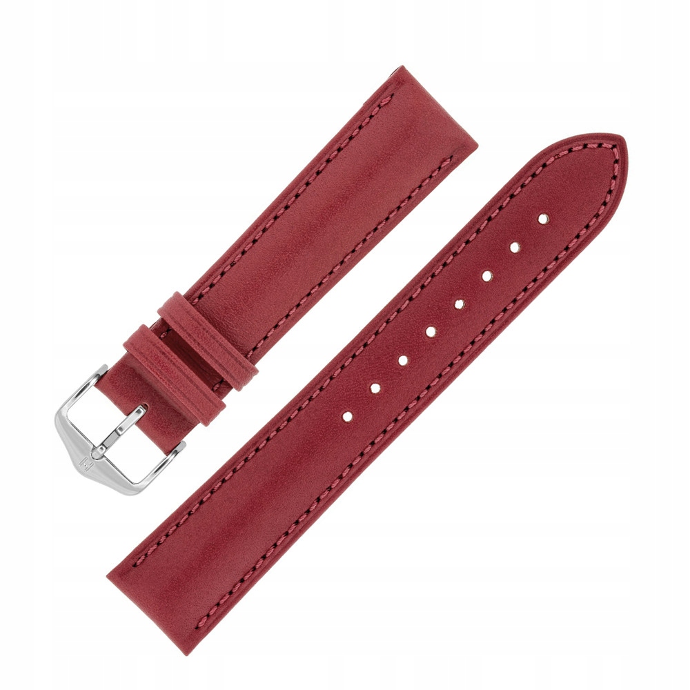 Pásek k hodinkám Hirsch 01002020-2-18 červený 18 mm