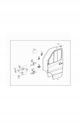 USZCZELKA DRZWI MERCEDES SPRINTER 901-903 NOWA