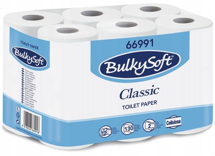 

Papier toaletowy bezzapachowy BulkySoft 12 szt.