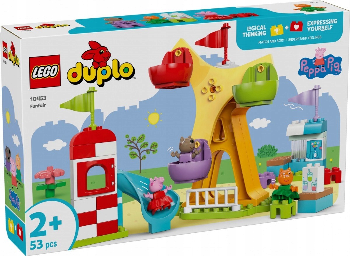 Stavebnice Duplo prasátko Peppa 10453 Veselé městečko