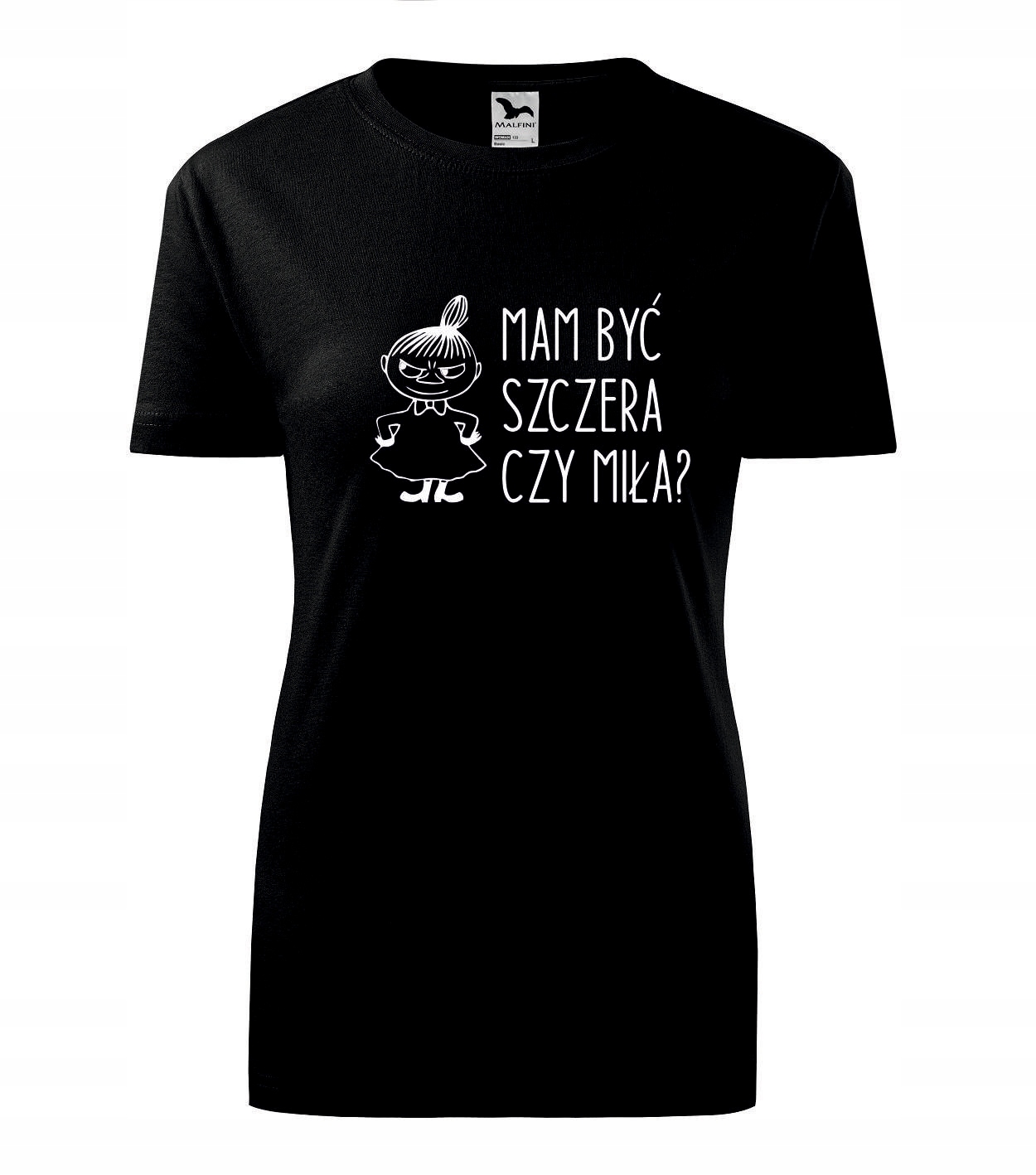 

Koszulka T-shirt Mała MI Szczera Czy Miła damska