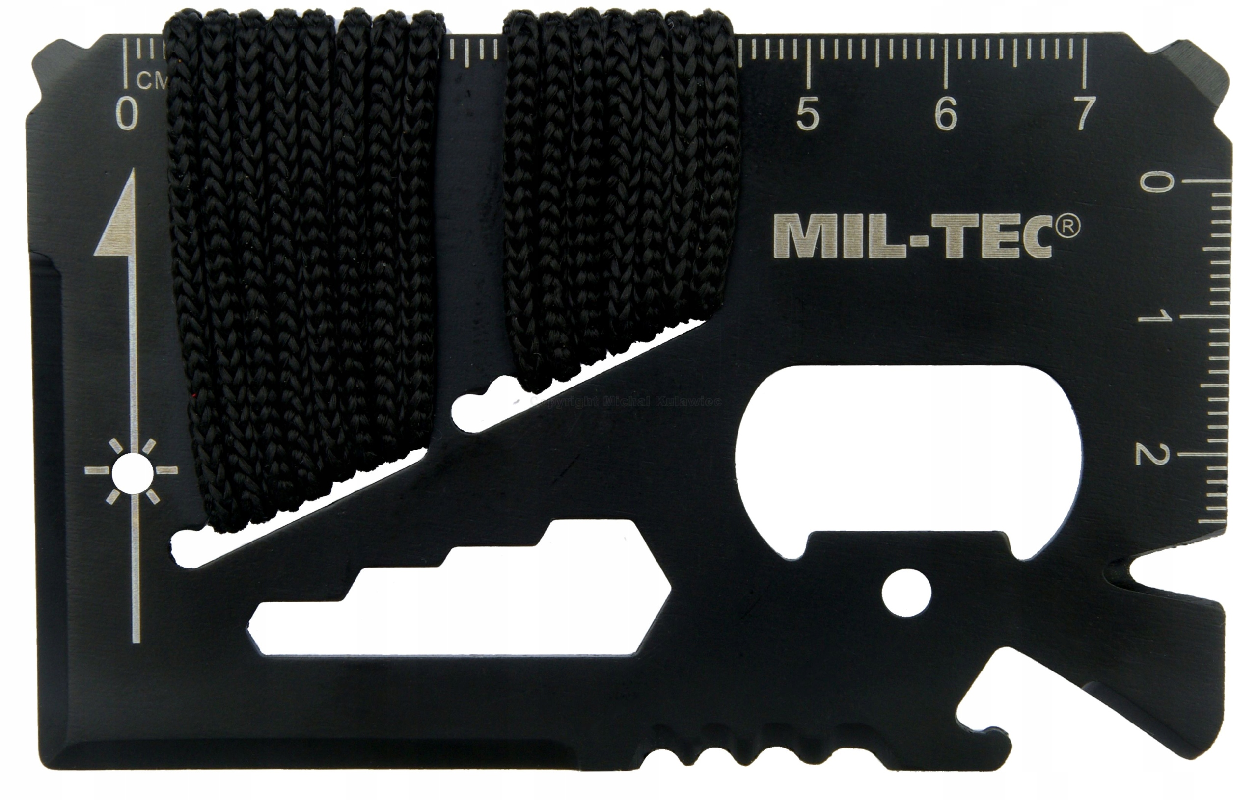 Karta survivalowa Mil-Tec multitool stal nierdzewna paracord