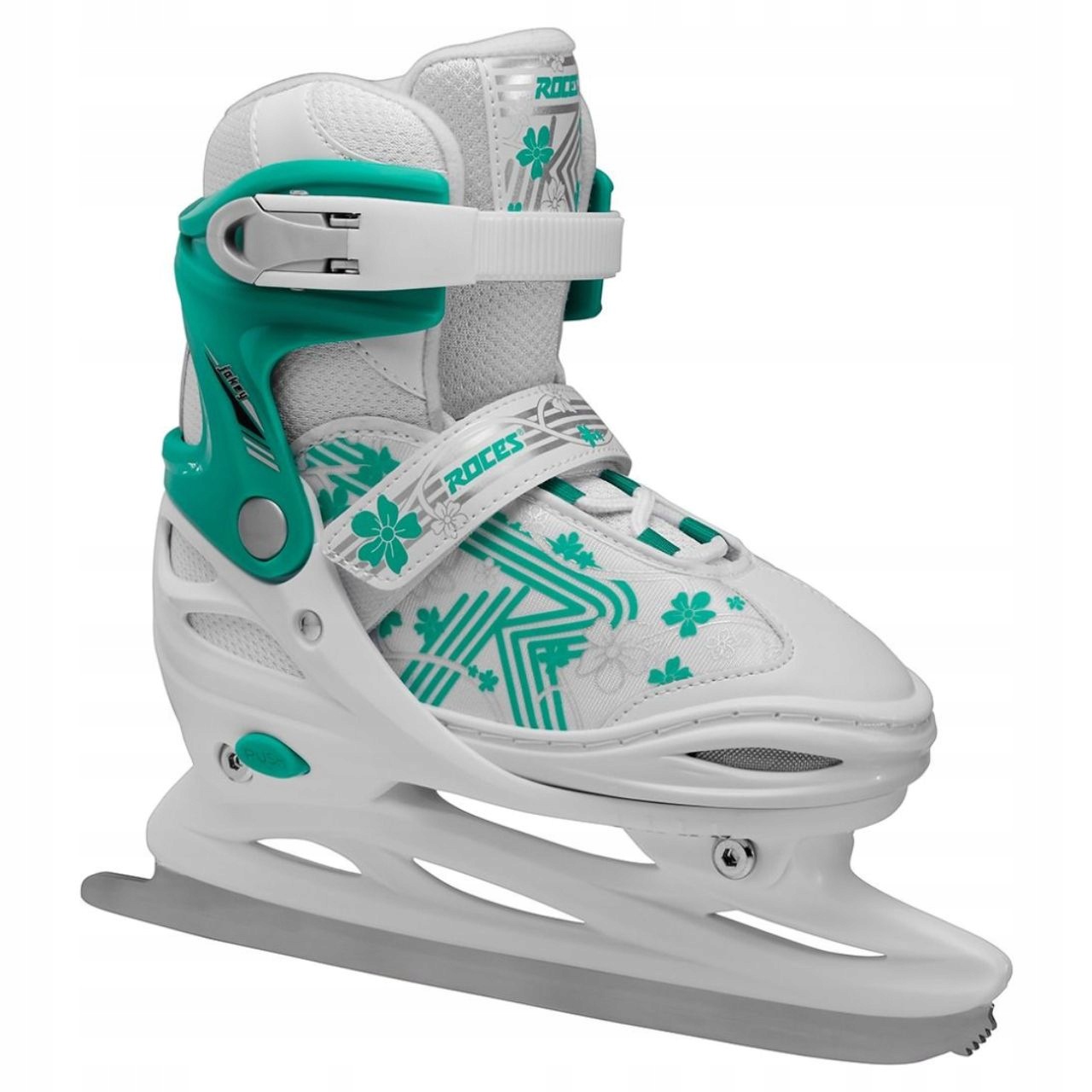 Kolečkové brusle Roces Jokey Ice 3.0 Girl bílo-tyrkysové 450708 06 Velikost 26-29