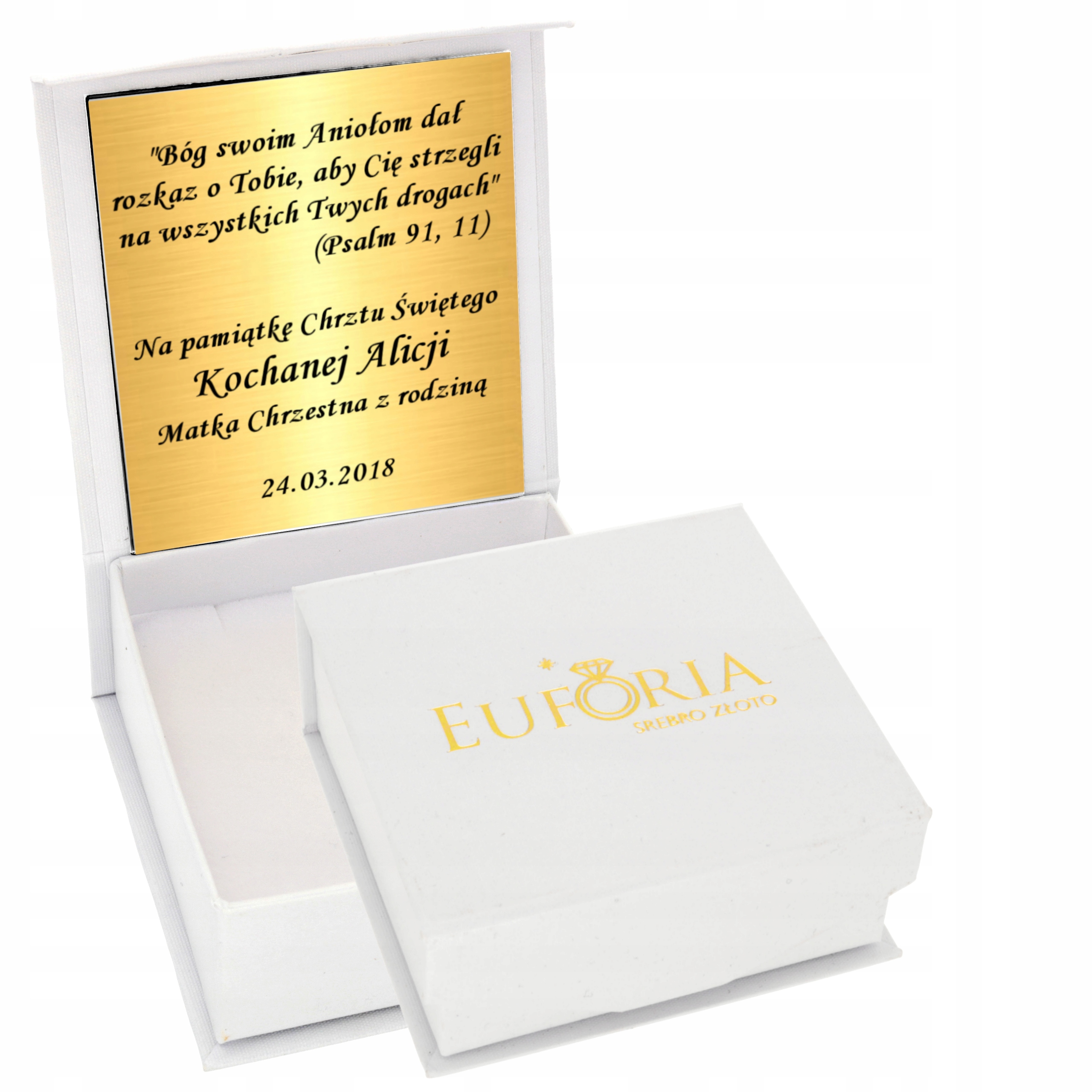 Złoty Łańcuszek 925 Krzyżyk Komunia Chrzest Grawer Kod producenta komunia chrzest bierzmowanie Matka