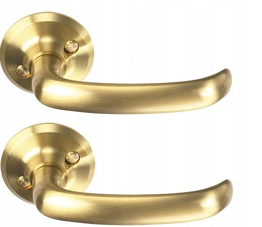 Klamka skandynawska model 6640 mosiądz Assa Abloy