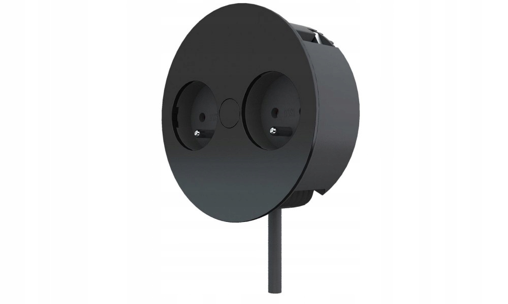 Bachmann Twist Gniazdo meblowe wblatowe czarne