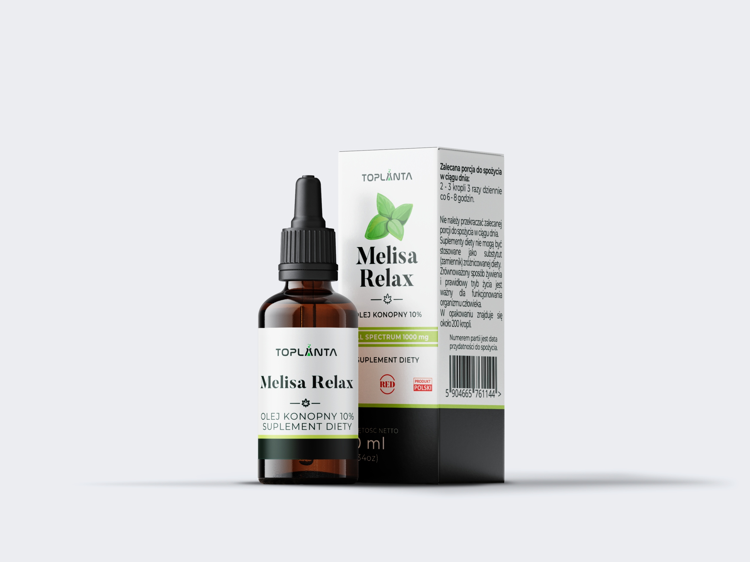 Melisa Relax – 1000 mg CBD – Olejek – 10 ml