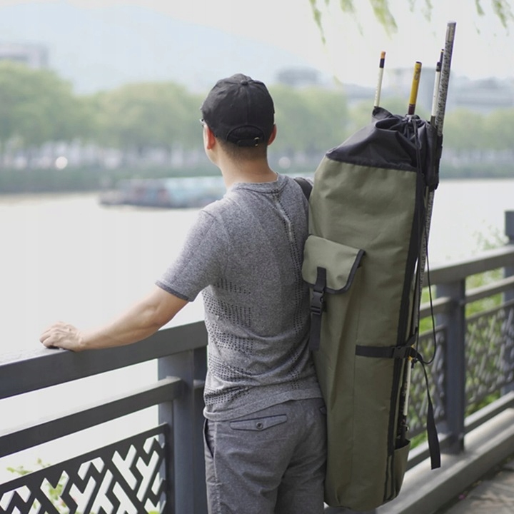 DUŻA TORBA WĘDKARSKA ETUI NA WĘDKI NA RAMIĘ DO PRZECHOWYWANIA SPRZĘTU Marka inna