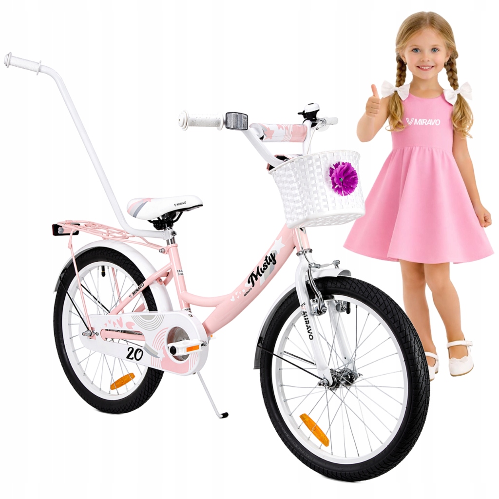 Rowerek Dziecięcy 20 Cali Rower Dla Dziewczynki Koszyk Stopka