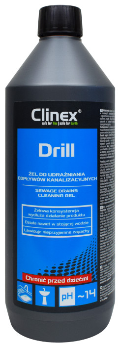 

Clinex Drill 1L żel do odtykania odpływów rur