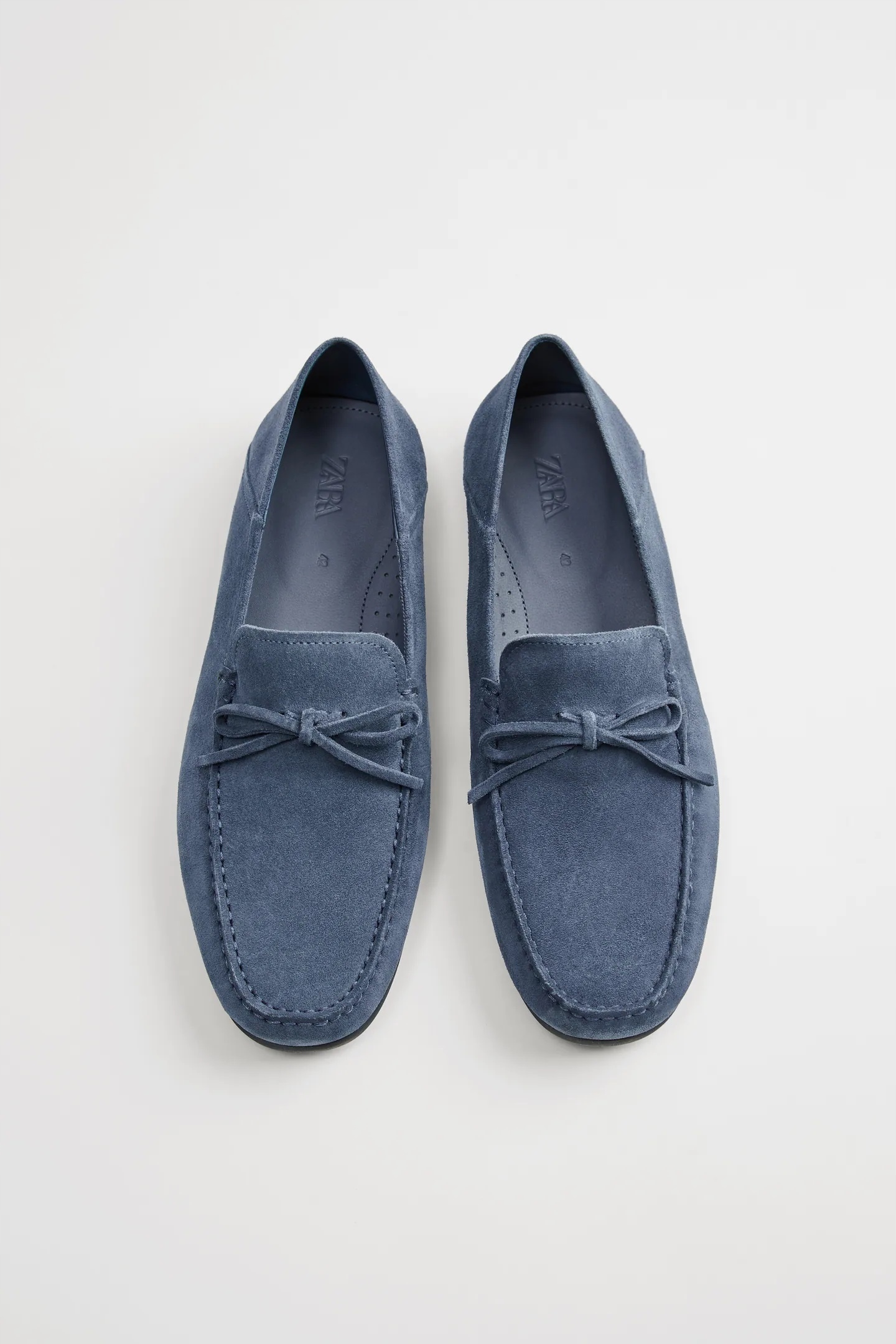 ZARA NIEBIESKIE SKÓRZANE MOKASYNY DRIVER BUTY 42 Kod producenta 2619/720