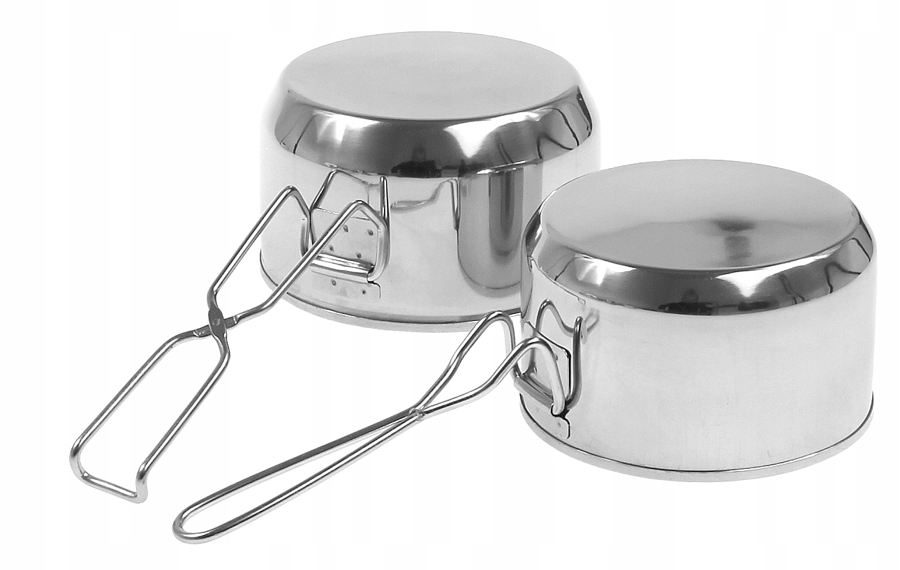 MENAŻKA TURYSTYCZNA Garnek Rondel Kubek Sztućce 7e Wysokość 11 cm