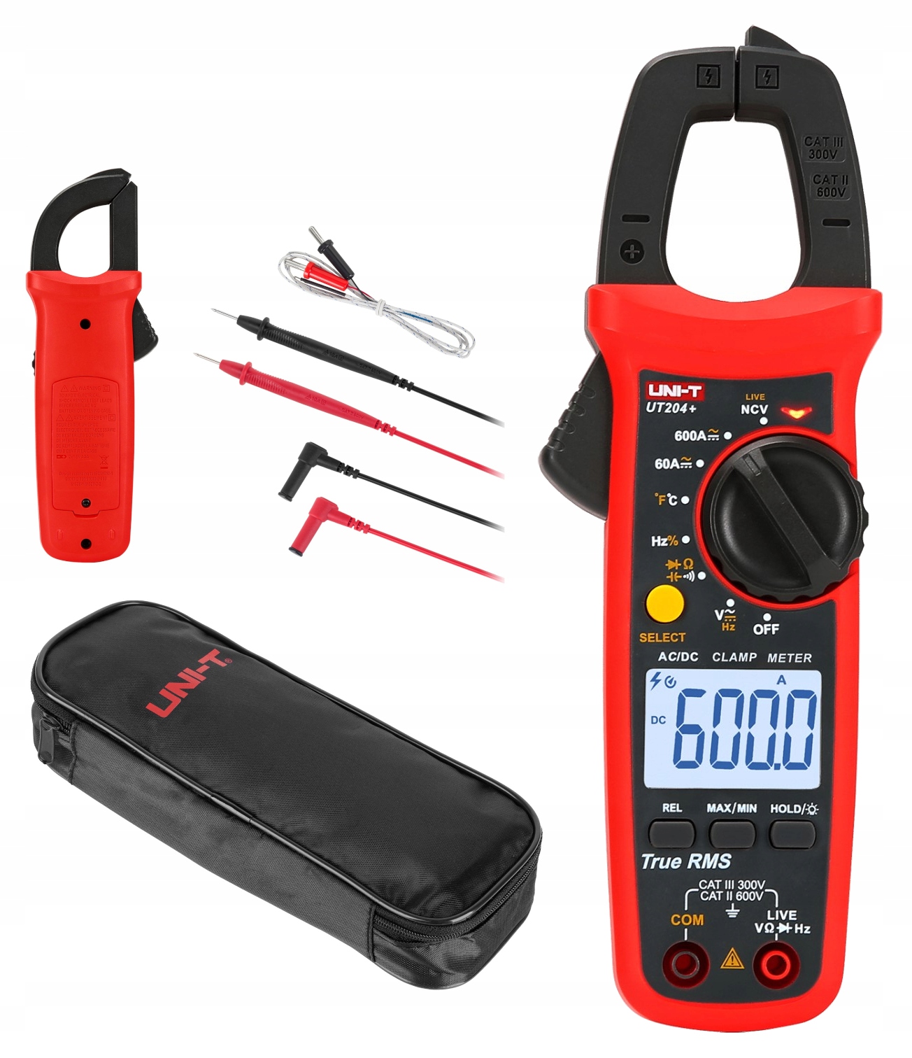 Kliešťový merač Uni-t UT204+ – meranie Ac/dc, True Rms UT204