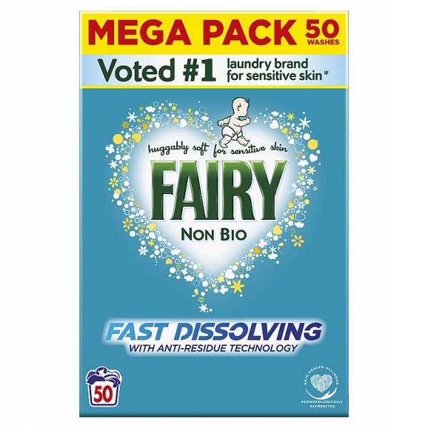 

Fairy Non Bio sensitive proszek do prania Orygi Uk