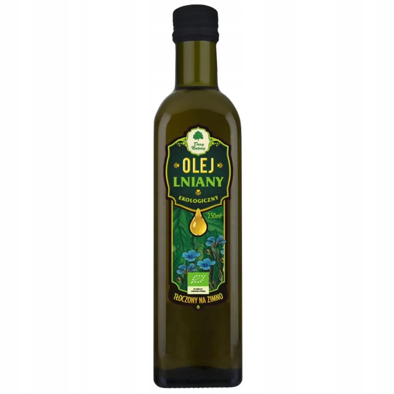 Lněný Olej Lisovaný Za Studena Bio 250 ml Dary Natury