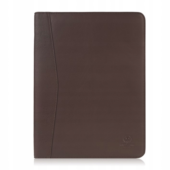 Aktovka do ruky, Kožená taška na dokumenty, Hnědý biwuar Paolo Peruzzi