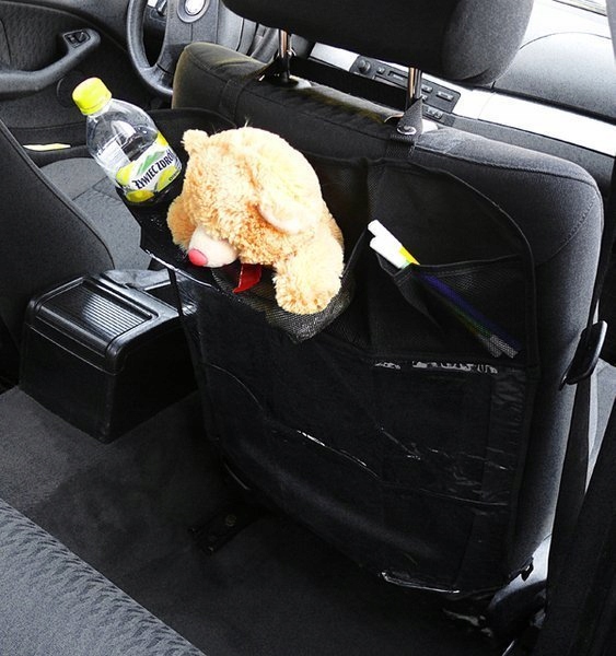 OSŁONA NA FOTEL SAMOCHODOWY PRZEZROCZYSTY POKROWIEC OCHRANIACZ ORGANIZER Stan opakowania oryginalne