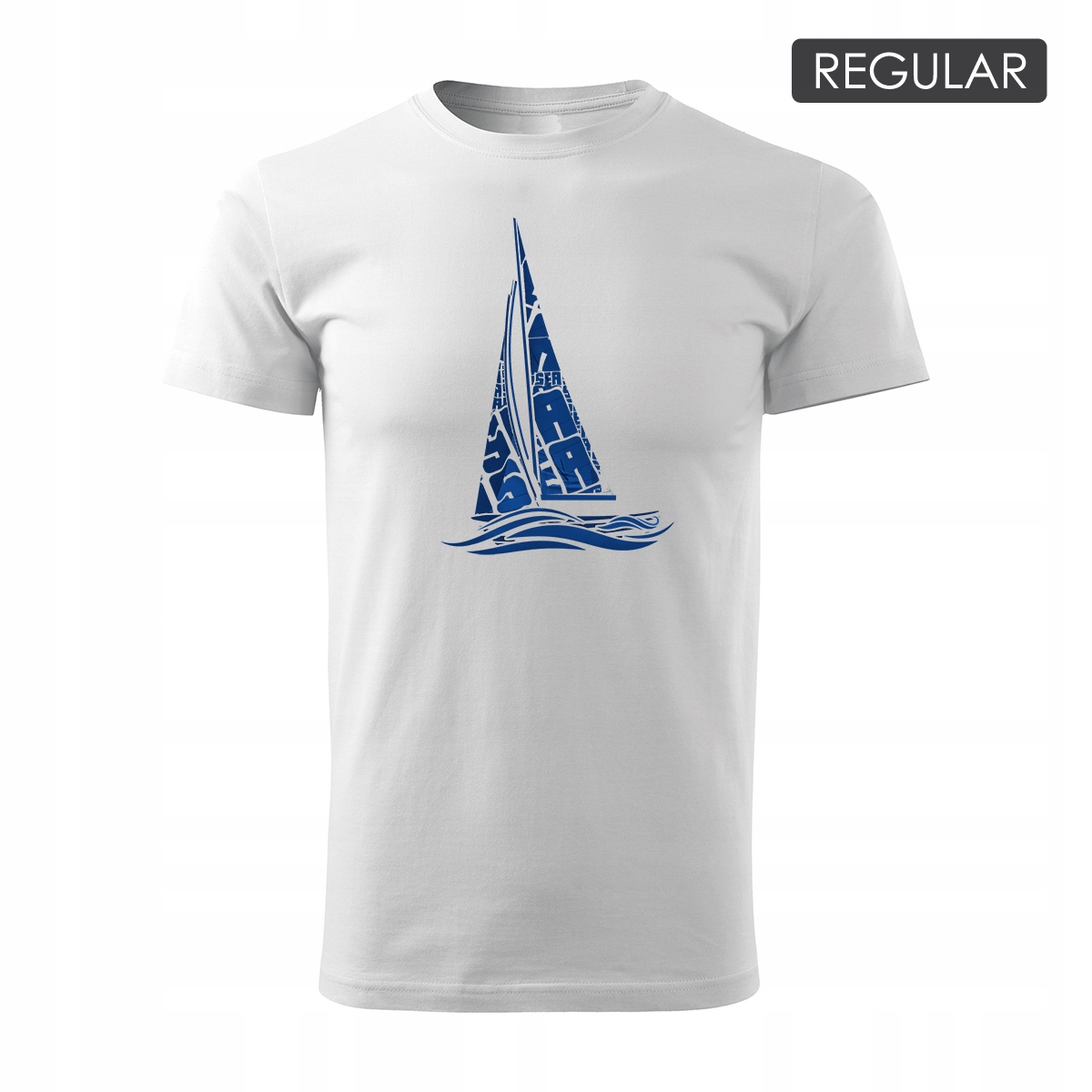 

Koszulka żeglarska dla żeglarza z jachtem żaglówką