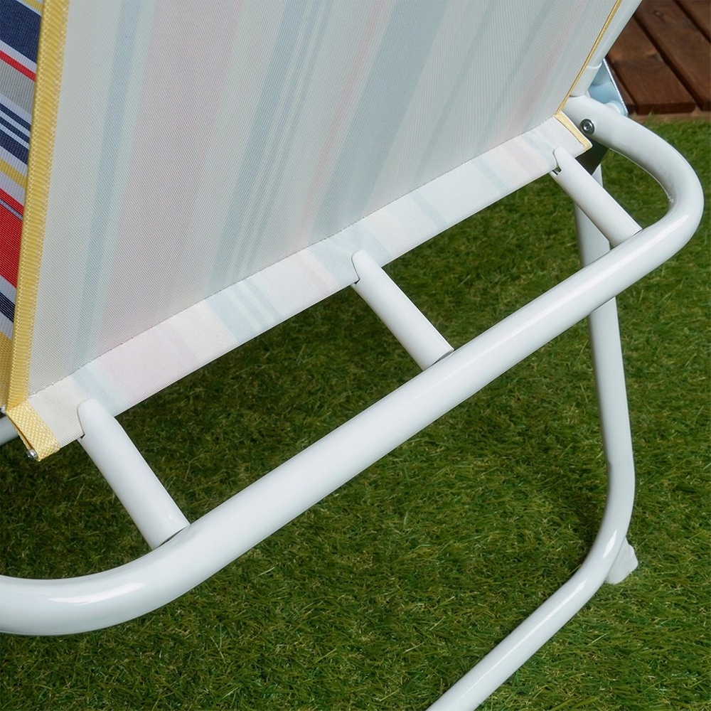 Krzesło TURYSTYCZNE składane plażowe ogrodowe balkonowe kempingowe kolorowe Model Leżak plażowy