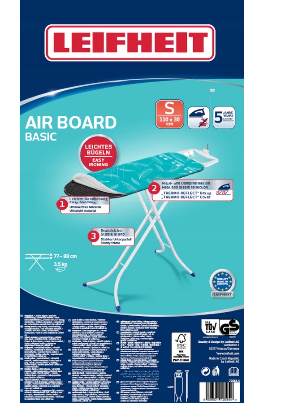 Описание: Воздушная доска LEIFHEIT Air Board Basic S Rodzaj standardowa