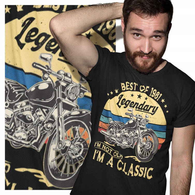 

Koszulka Urodzinowa Motocyklowa Harley Davidson