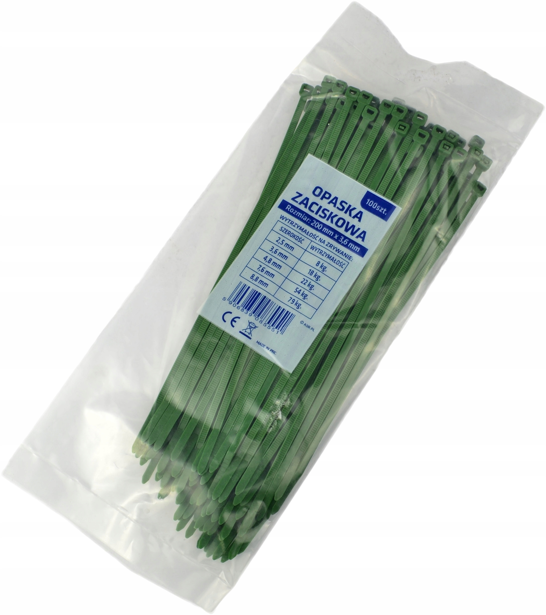 

Opaski zaciskowe do mat osłonowych 200x3,6 100szt