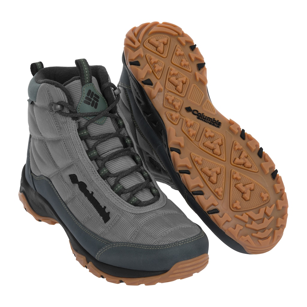 Trekové zimní boty s membránou Columbia Firecamp II Stone Green 40,5