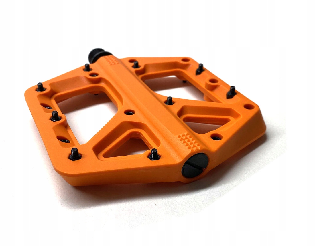 CrankBrothers Stamp 1 Splash Edition pedały platformowe orange Large Kolor dominujący pomarańcze i czerwienie