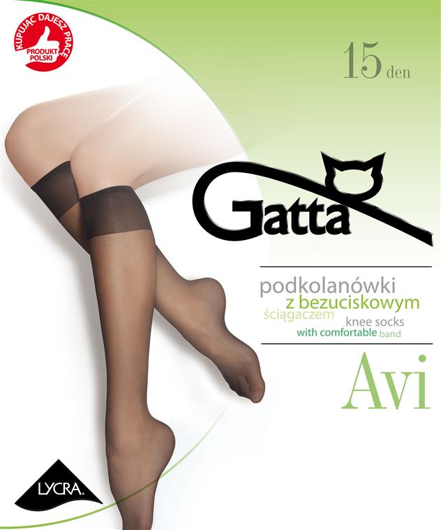 

Gatta Podkolanówki Avi gładkie beżowe 2 pary