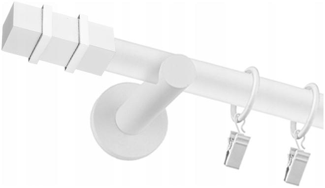 

Karnisz Nowoczesny Biały Pojedynczy Fi 25mm 380cm