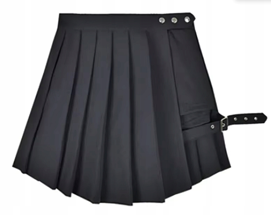 MD černá sukně kraťasy mini plisovaná krátká sukně M/38