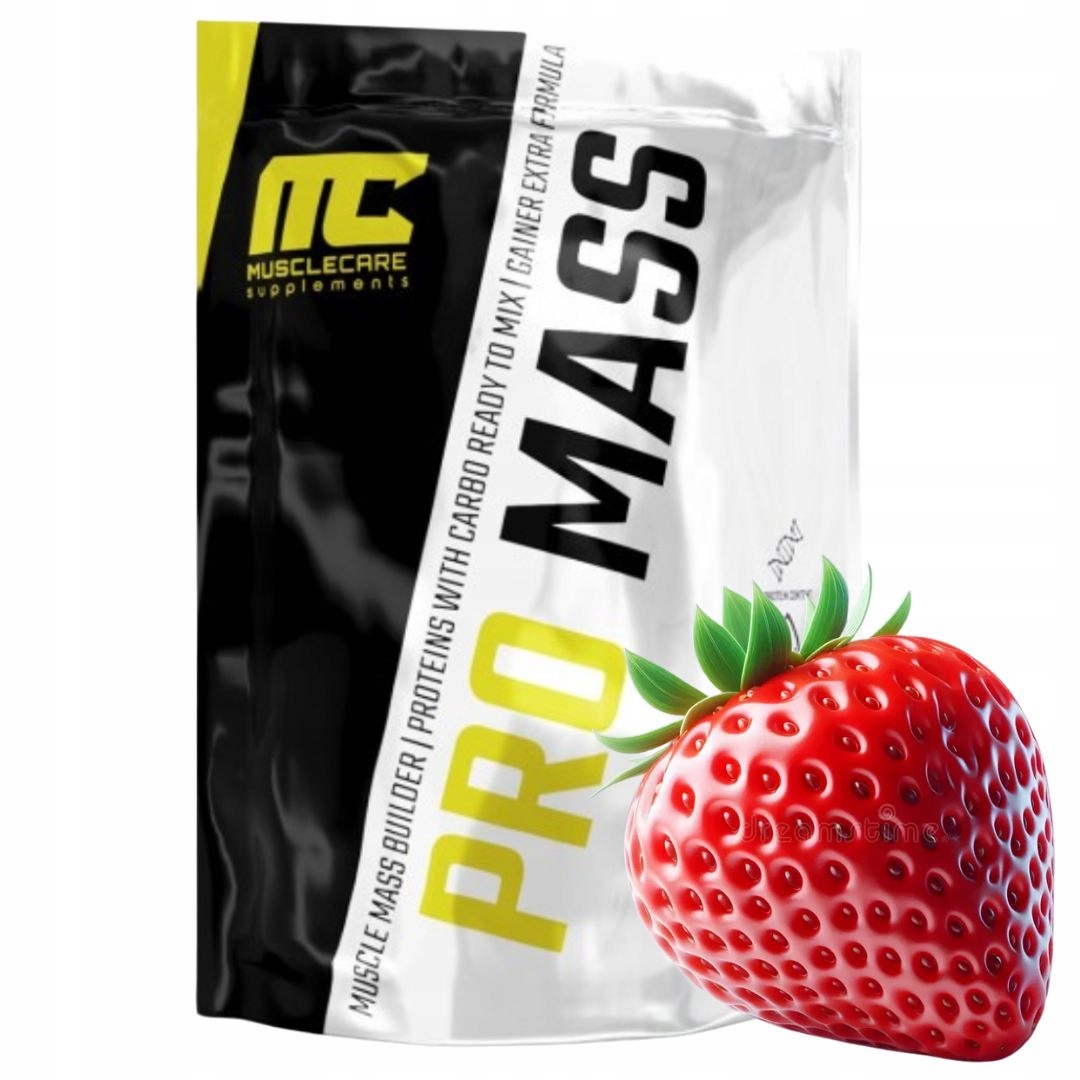 Muscle Care Pro Mass 1000 g hmotnost gainer sacharidy bílkoviny