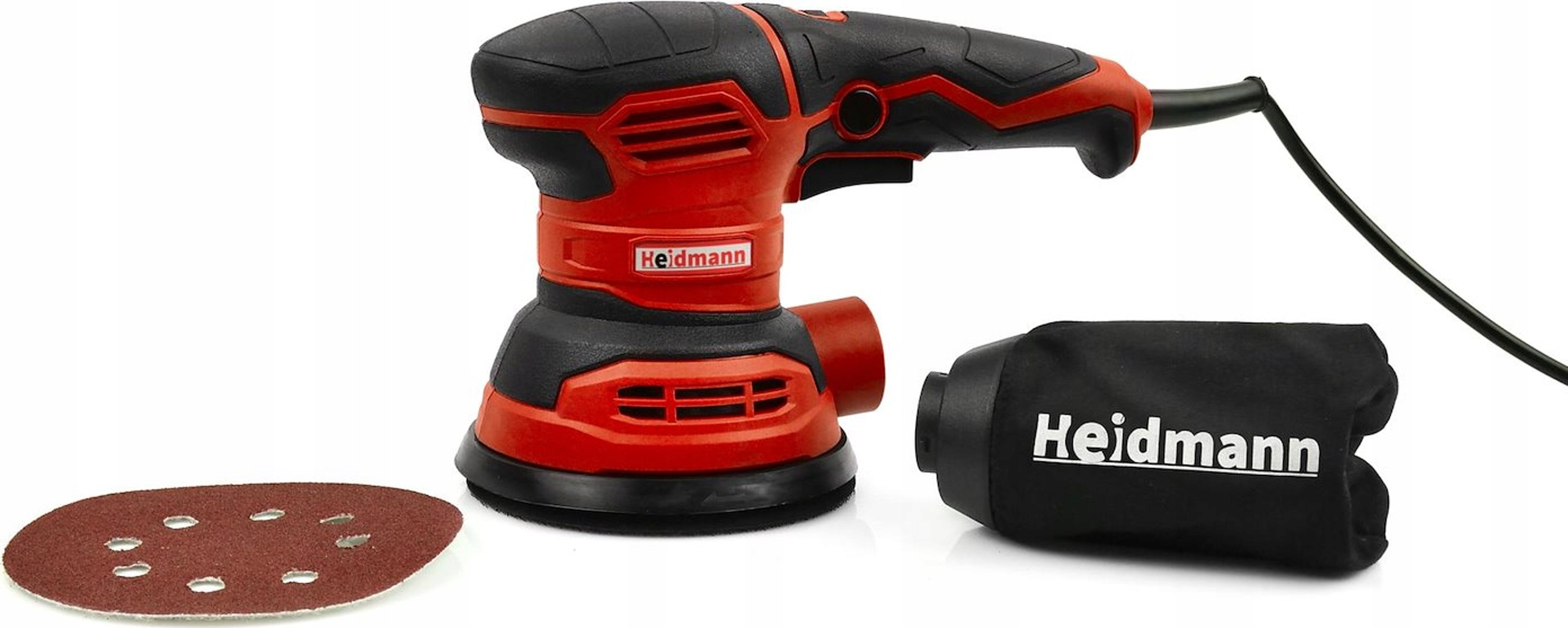 Heidmann Excentrická bruska 125 mm 1200 W regulace otáček