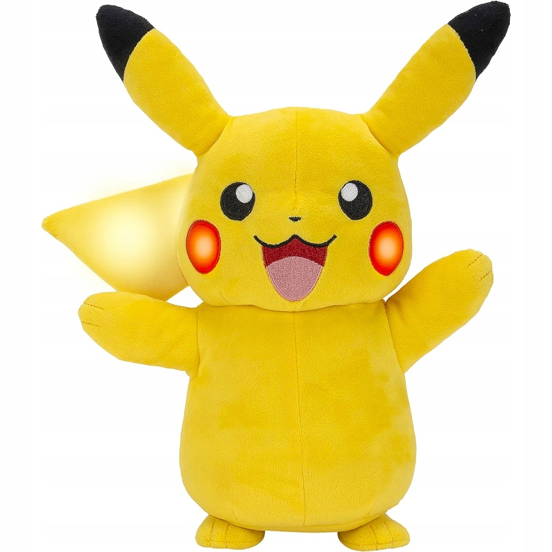 PIKACHU ELECTRIC CHARGE INTERAKTYWNA MASKOTKA ZE ŚWIECĄCYM OGONEM 26 CM Wiek dziecka 3 lata +