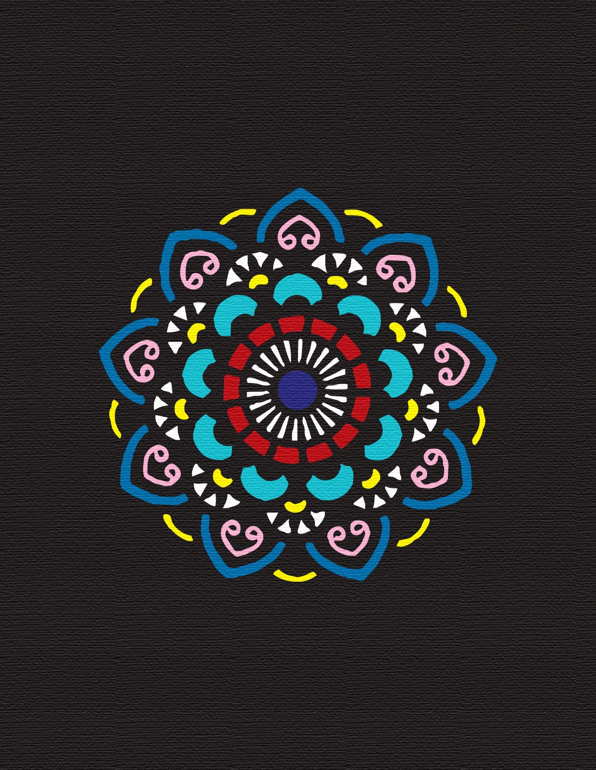 Koszulka t-shirt mandala Czarny S Waga produktu z opakowaniem jednostkowym 0.3 kg