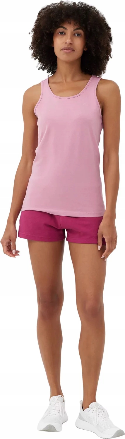 KOSZULKA DAMSKA SPORTOWA TANK TOP PODKOSZULEK 4F Fason klasyczny