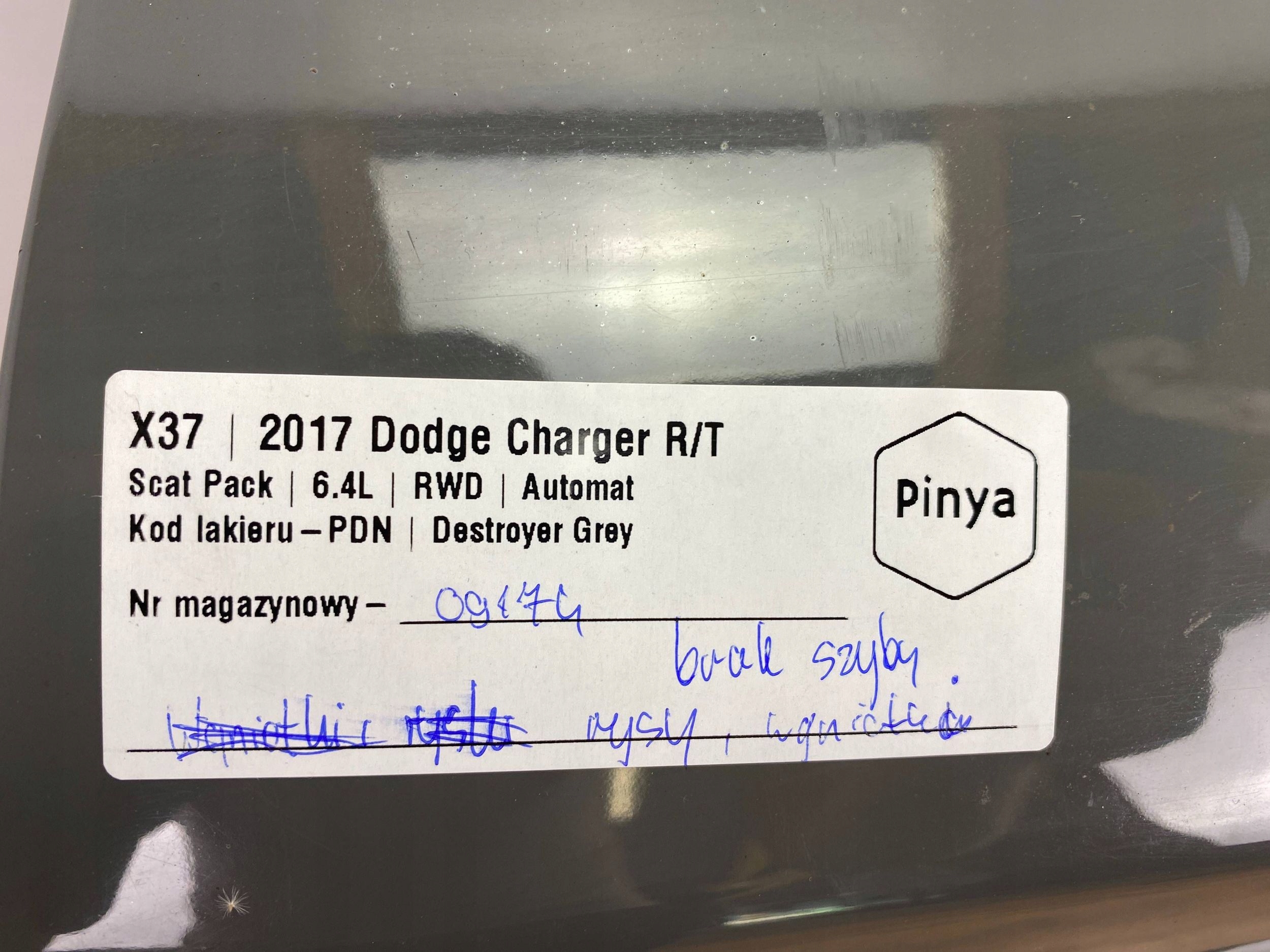 Tür hinten Dodge Charger 2017