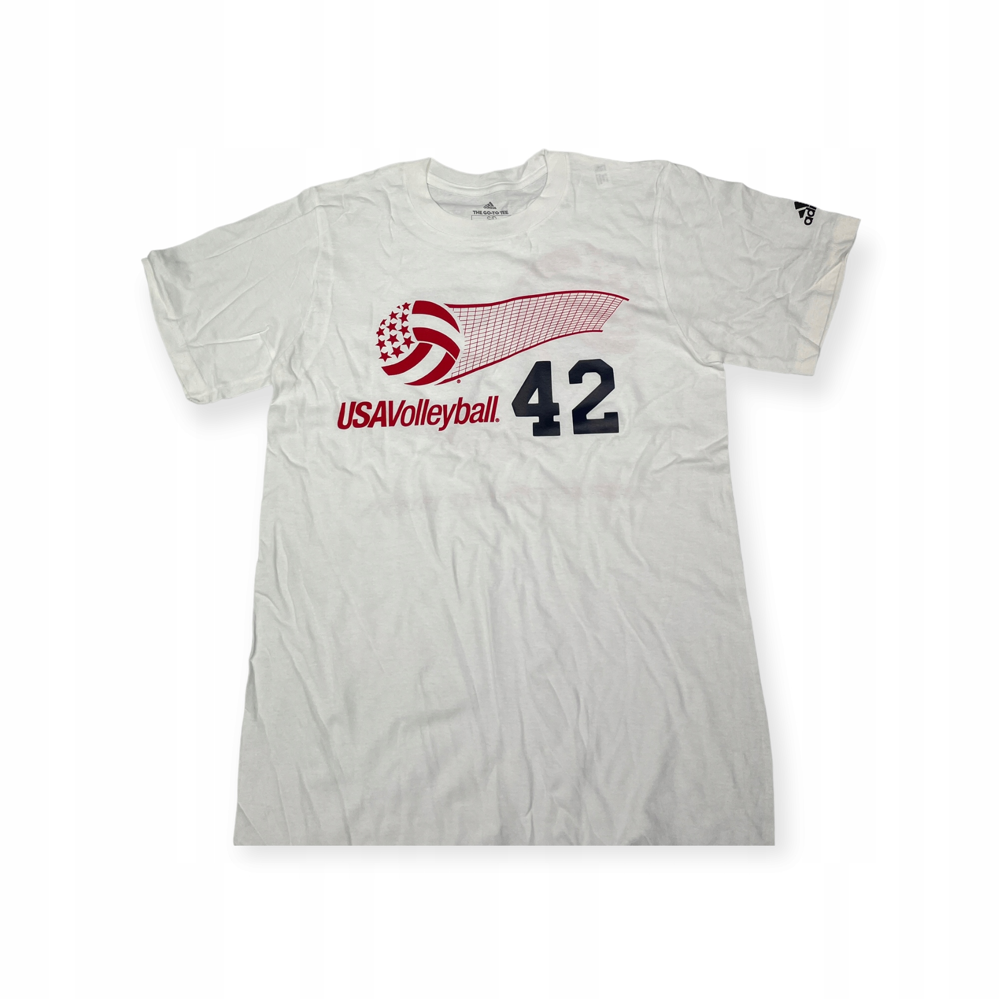 Koszulka męska biała ADIDAS VOLLEYBALL USA S 42