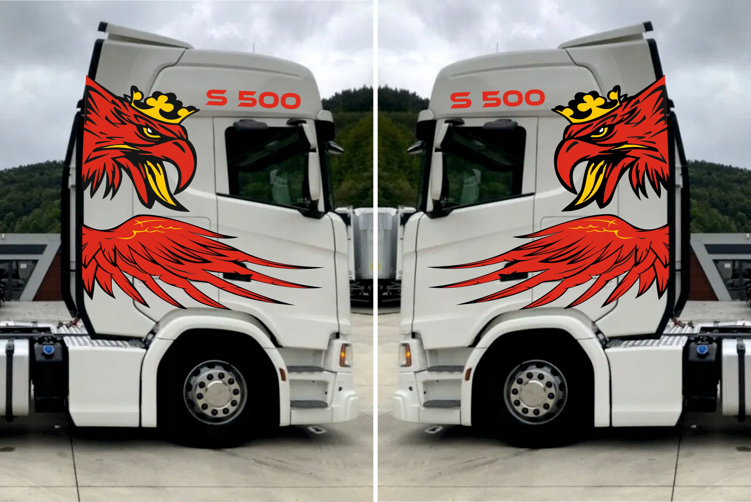 NAKLEJKI NAKLEJKA SCANIA NOWY MODEL WZOR 20 EAN 0683489645926